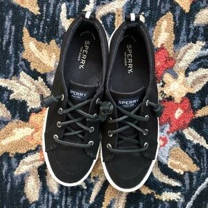 Sperry Topsiders / Black Canvas / women’s Size 8